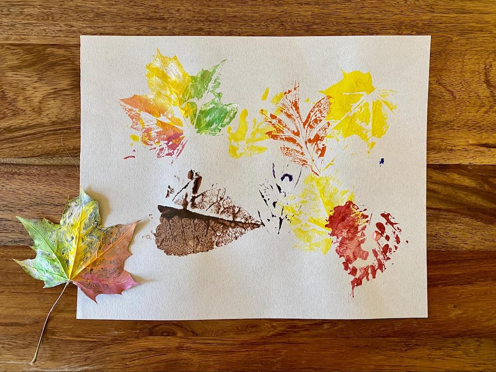 Colorfull Leaf Painting