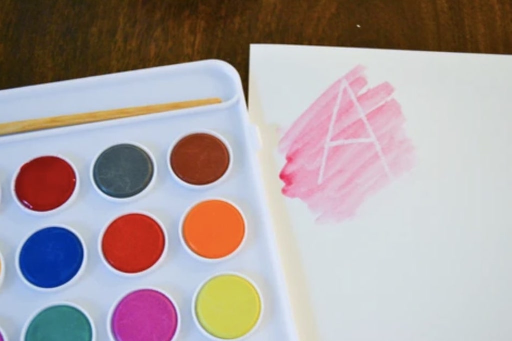 Magic Watercolor Letters and Number Activity