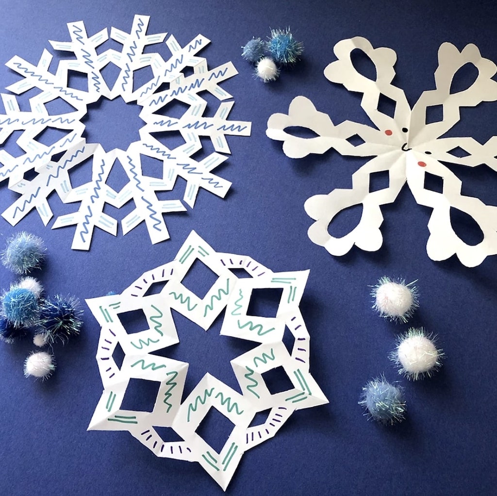 Paper snowflake printable