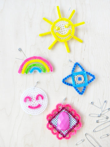 Pipe Cleaner Embroidery Badges