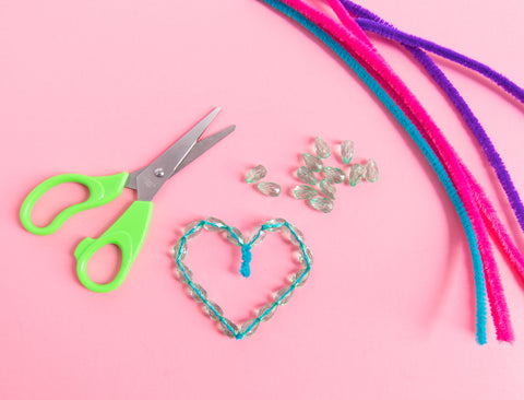 Valentine's Day Beaded Hearts Step 3