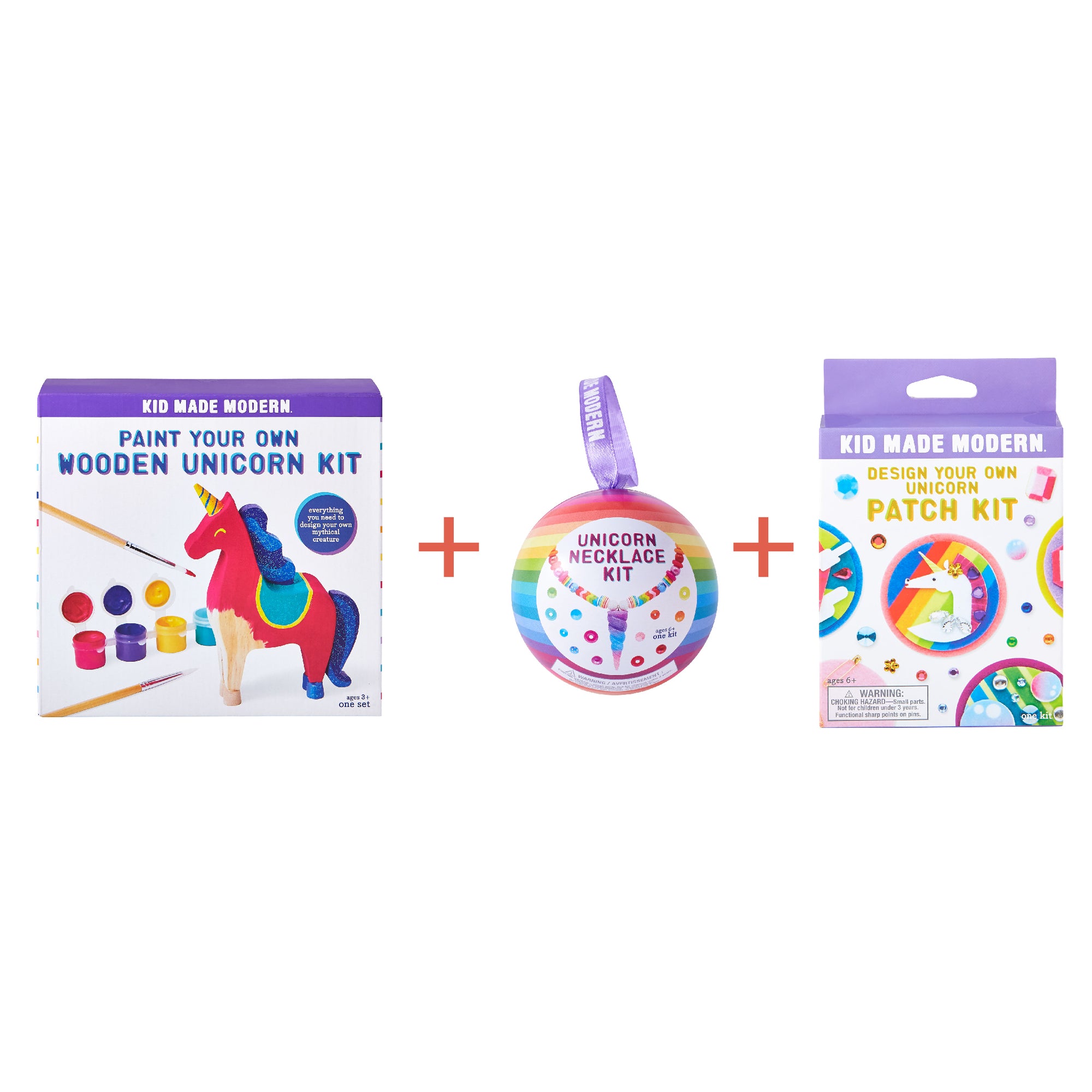 Paint Your Own Wooden Unicorn Kit + Design Your Own Unicorn Patch Kit
