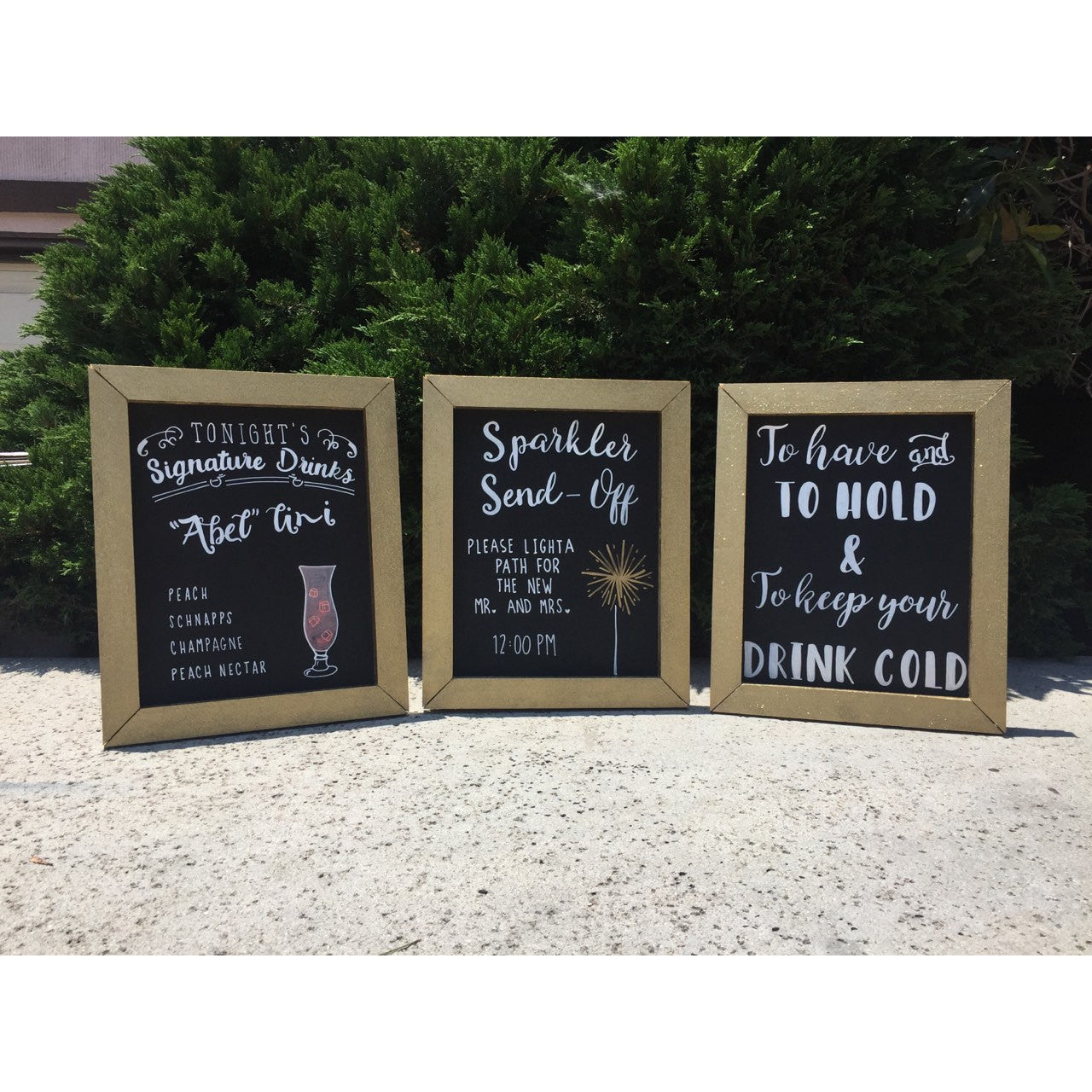 blankets baby verses bible with Chalkboards  Signs 3 Package Wedding Rustic  Framed