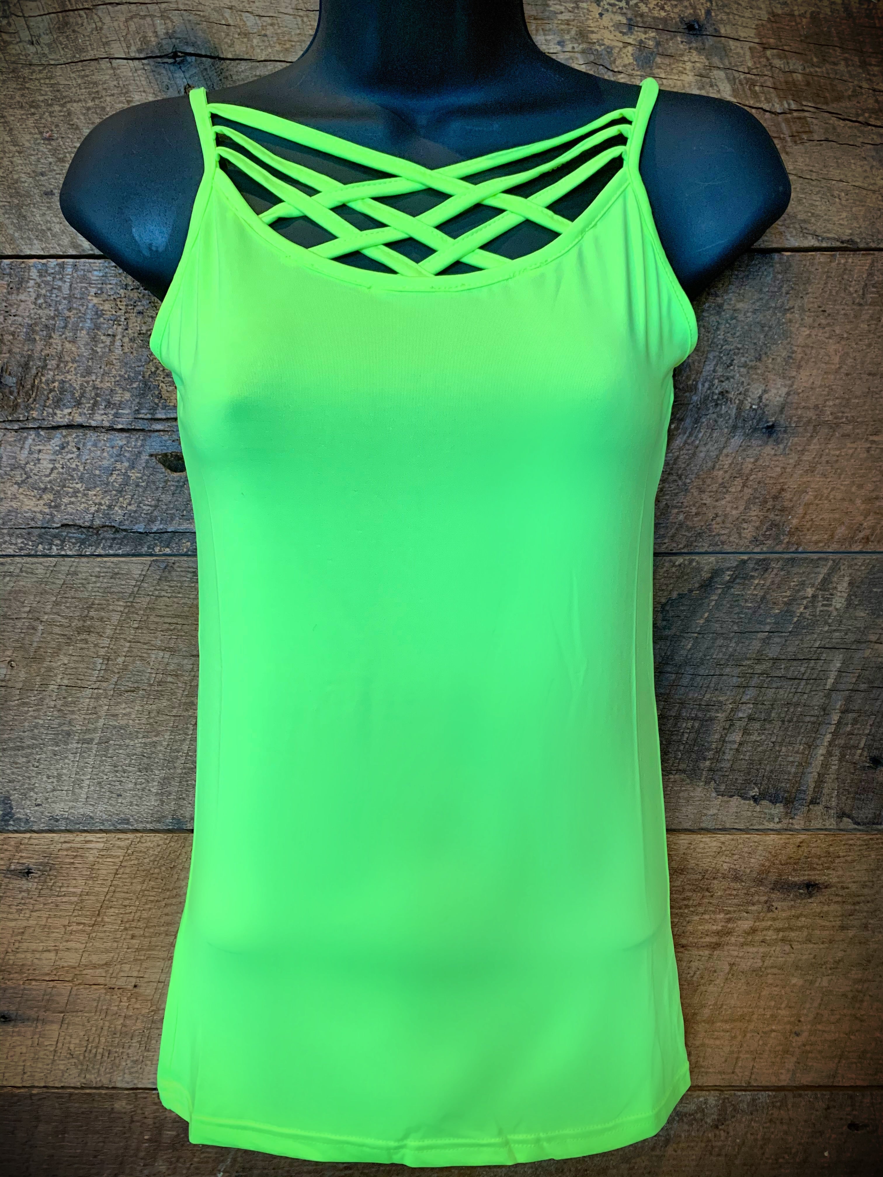 neon yellow cami