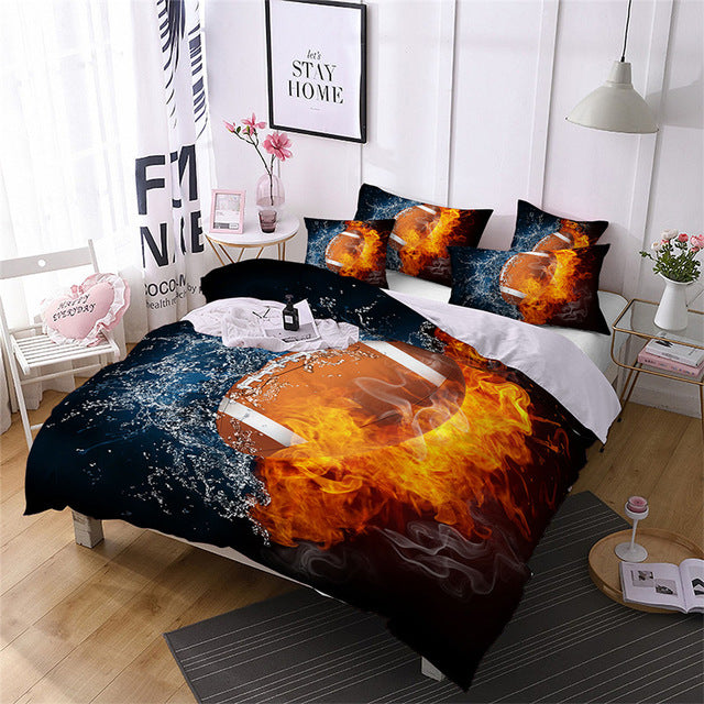 Football Bedding Set Duvet Cover And Pillow Cases Ghostdeal Com