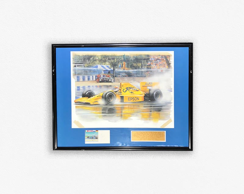 Australian Grand - Thierry Boutsen framed poster with – memorabiliawarehouse