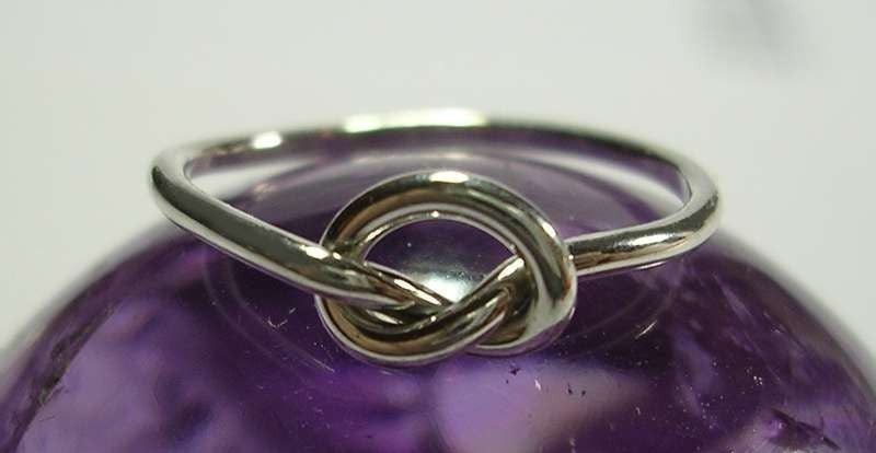 Knot Ring in 18 Gauge Sterling Silver