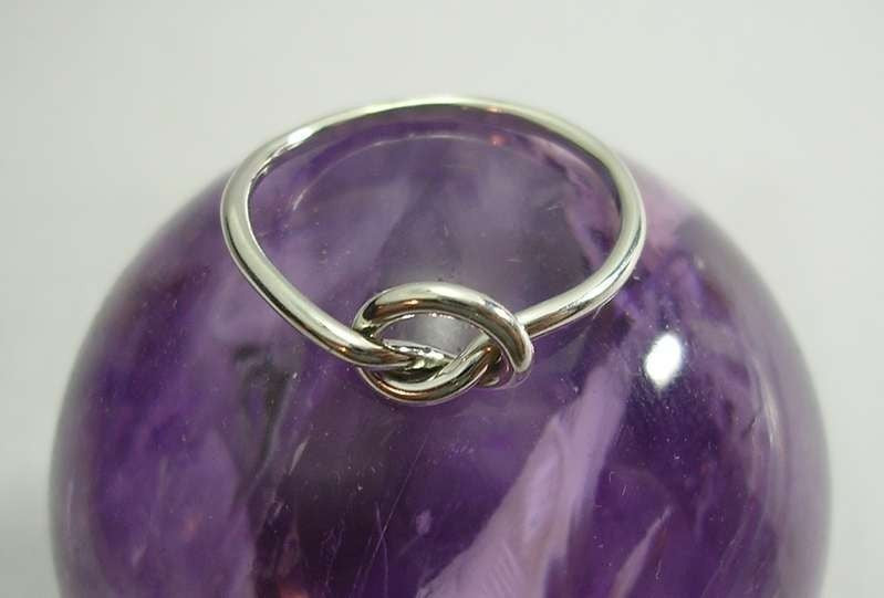 Knot Ring in Sterling Silver 14 Gauge