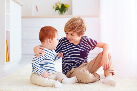 baby and toddler siblings teething jewelry