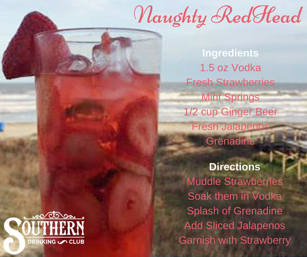 Naughty Redhead Vodka Drink