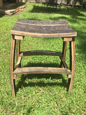 whiskey barrel stool