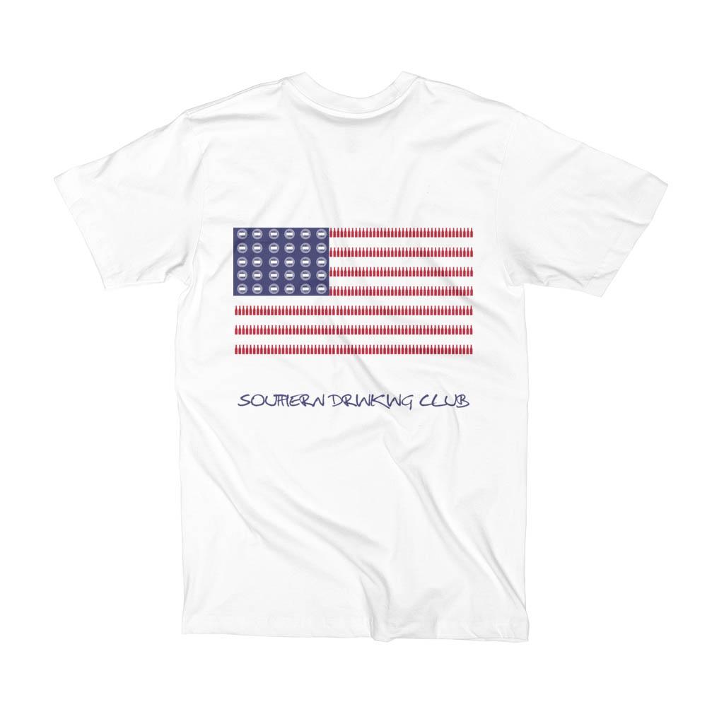 America's Drinking Shirt - USA Flag with Bottle Cap's and Beer Bottles ...