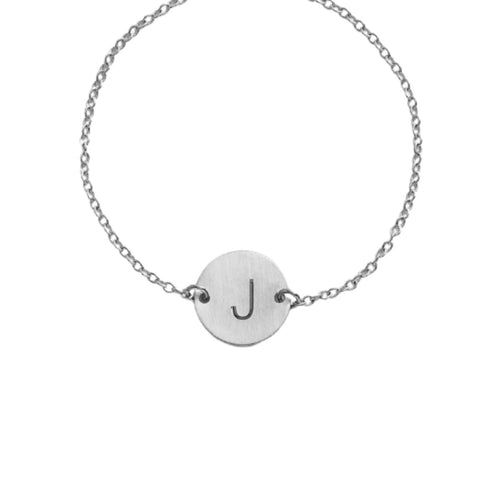 Monogram Letter Bracelet/Anklet Silver