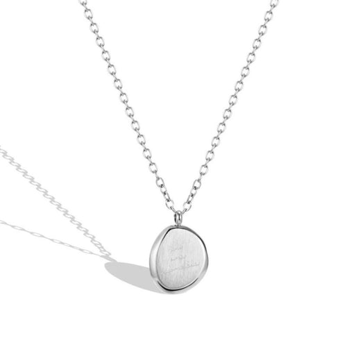 The Avignon “You Are Valuable” Pendent Necklace Silver