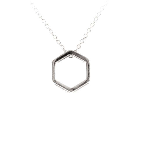 The Harmony Hexagon Necklace