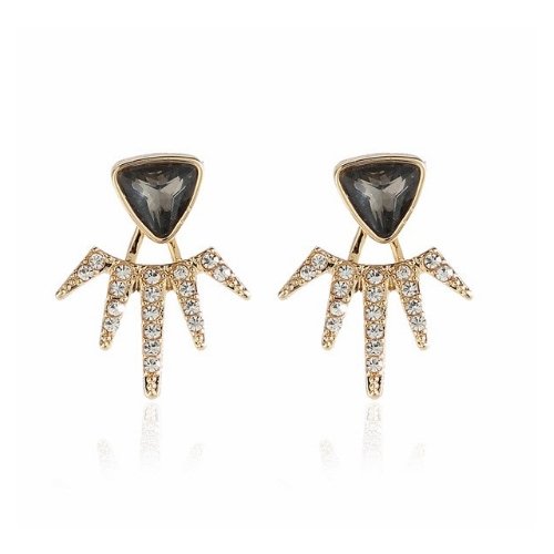 The JC Crystal Spike 3-in-1 Earrings