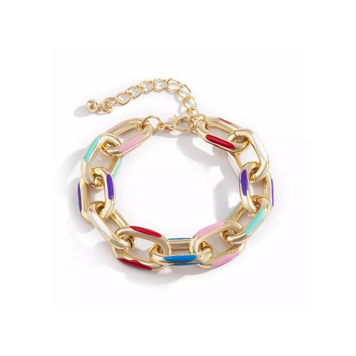 The Min Rainbow Chain Bracelet