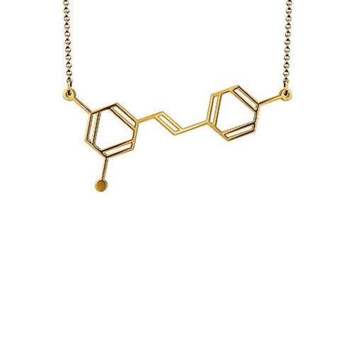 The Relax Wine Molecule Necklace