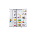 SAMSUNG 26.7 cu. ft. Side-by-Side Refrigerator with Touch Screen Family Hub™ in Stainless Steel