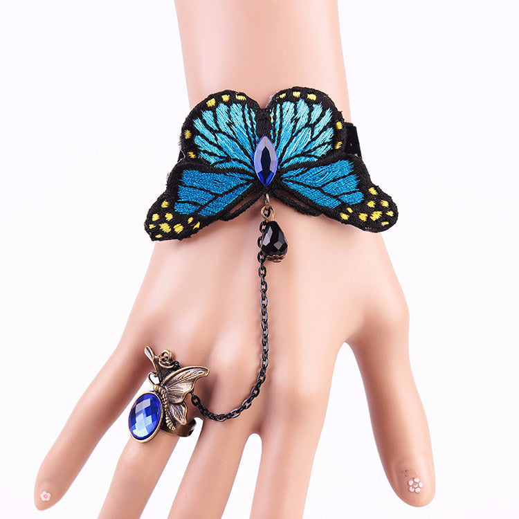 Fashion Jewelry  Lace Bracelet  Decorated with Beautiful Butterfly
