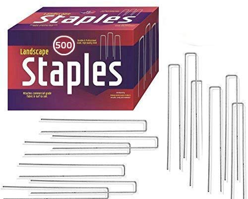 50 U Shaped Garden Stakes For Grass Cover, Camping Sardines