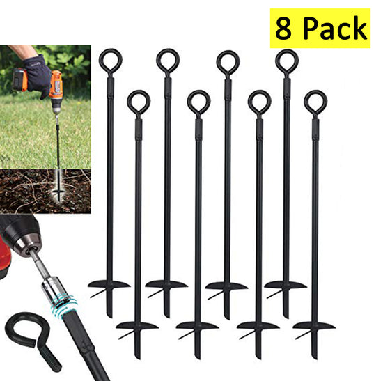 Ashman Rebar Stake Anchor 12 Inches in Length, Ideal for Securing  Animals,tents, Canopies, Sheds,car Ports, Swing Sets reber Stake 12 Pack 