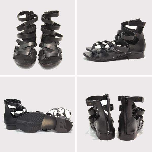 real leather gladiator sandals