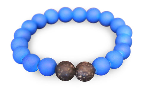 DON'T WORRY Gemstone & Lava Bead Diffuser Bracelet (Indigo Blue) – Soul  Gems Jewelry