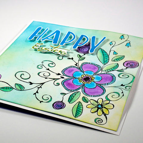 Wild Whisper Designs Fanciful Florals Easter Card by Nadine