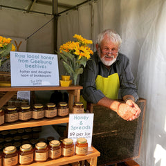 Two Busy Bees vertical hive at the Green Heart Fair