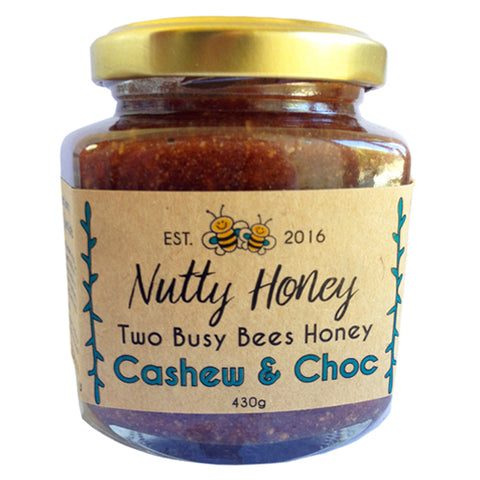 Honey chocolate nut butter on Two Busy Bees Honey