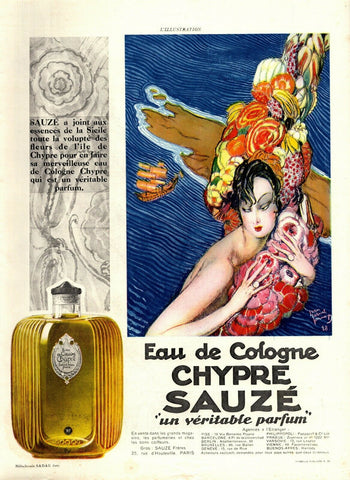 Chypre Eau De Cologne by Sauze 1928