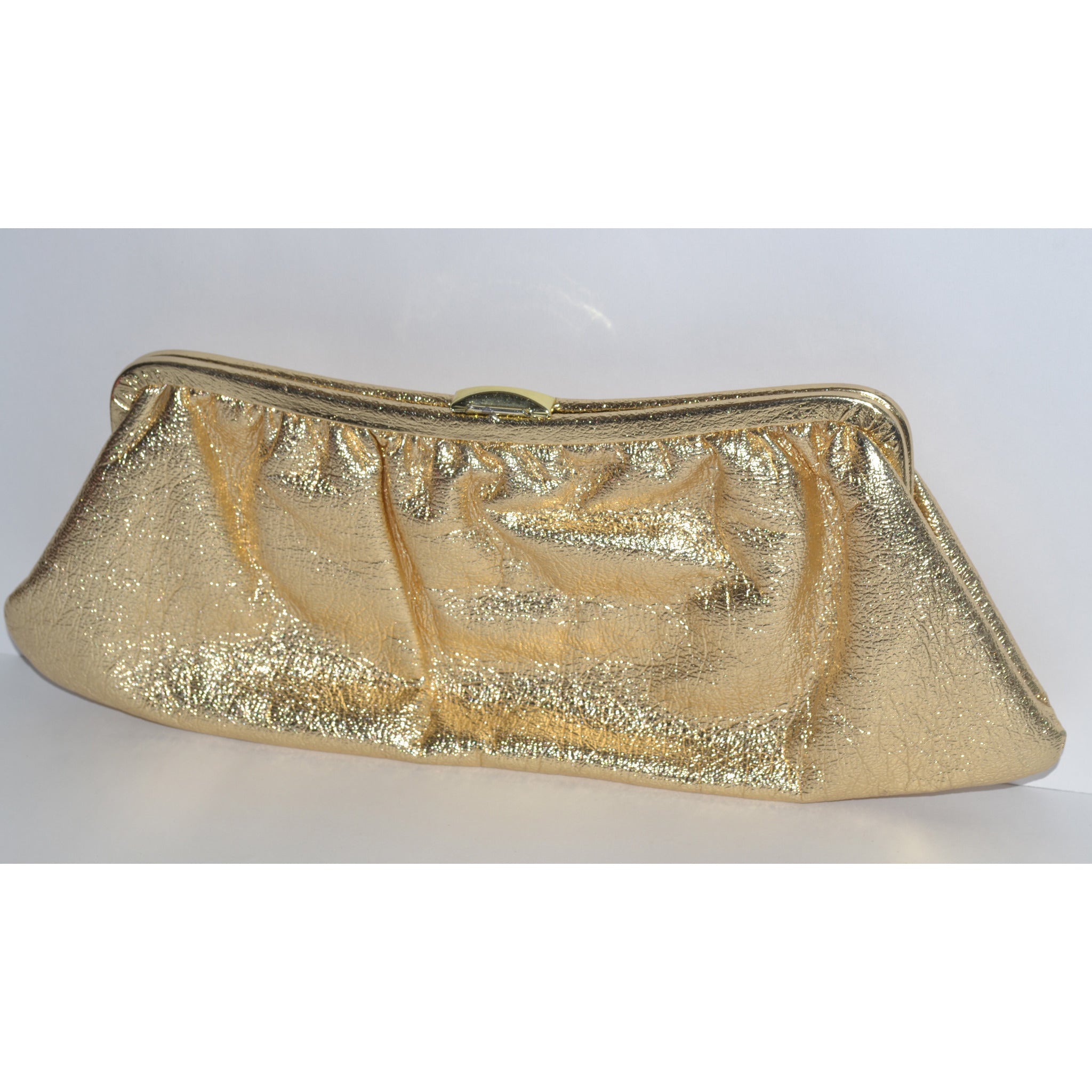 gold lame purse