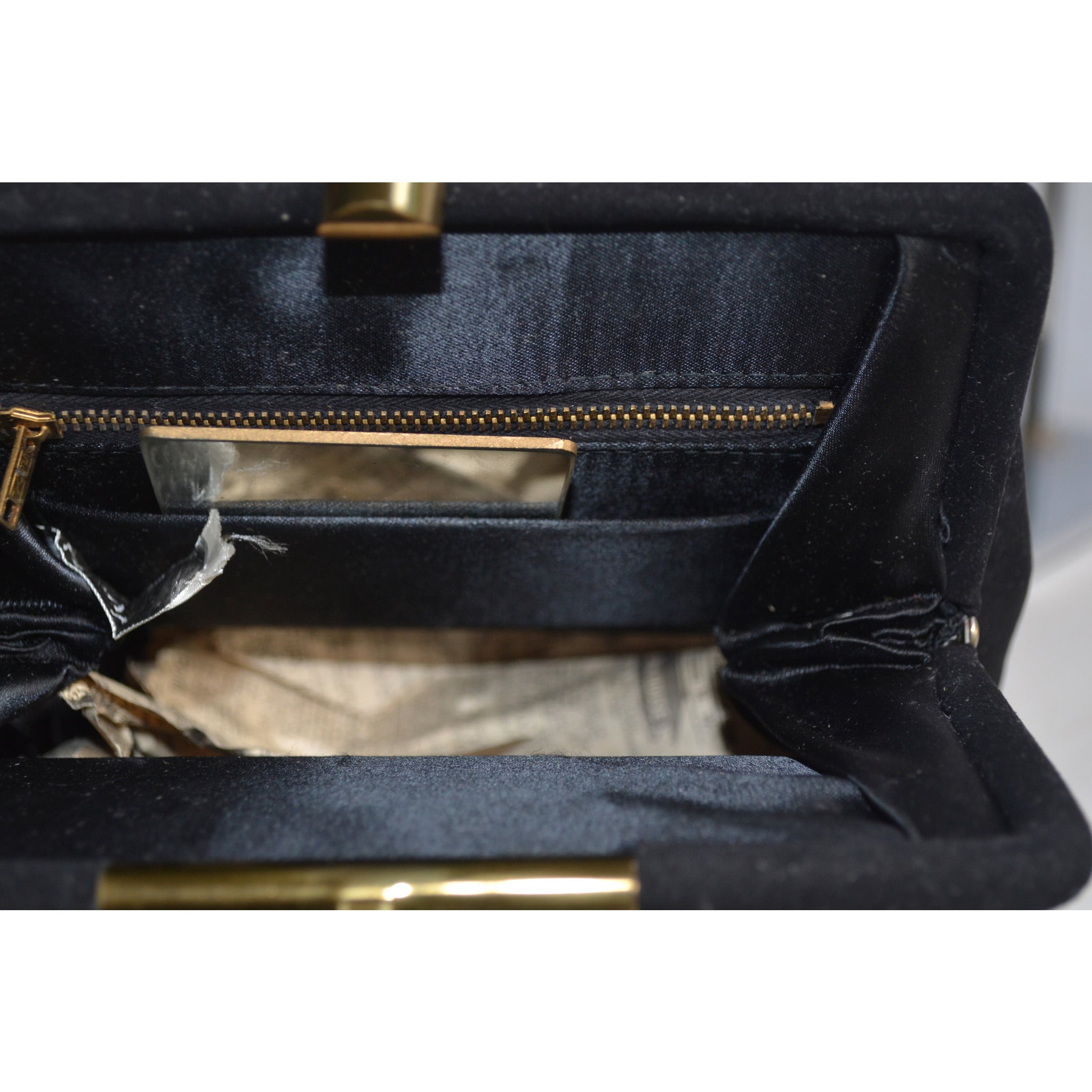 Vintage Keyhole Black Suede Purse By Kerrybrooke | Quirky Finds