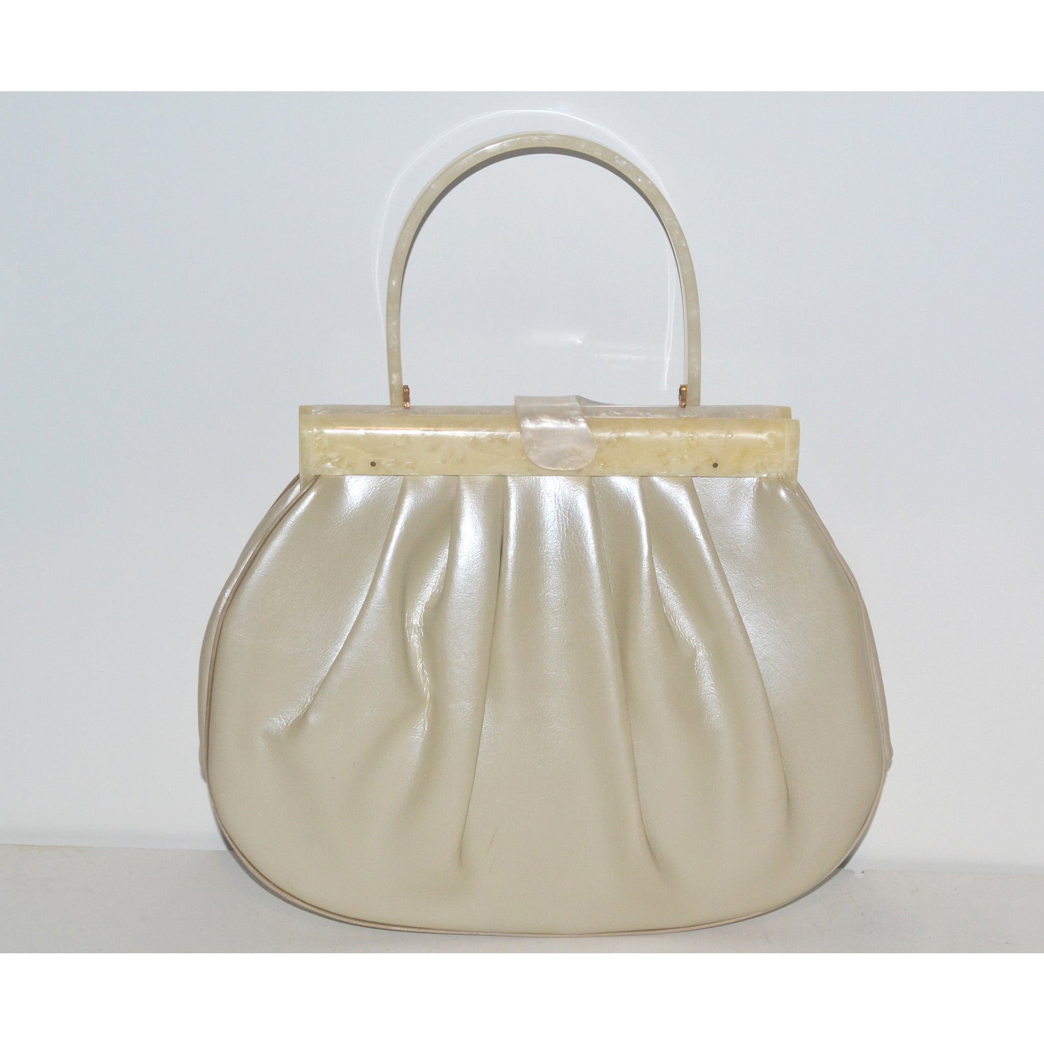 lucite handle bag