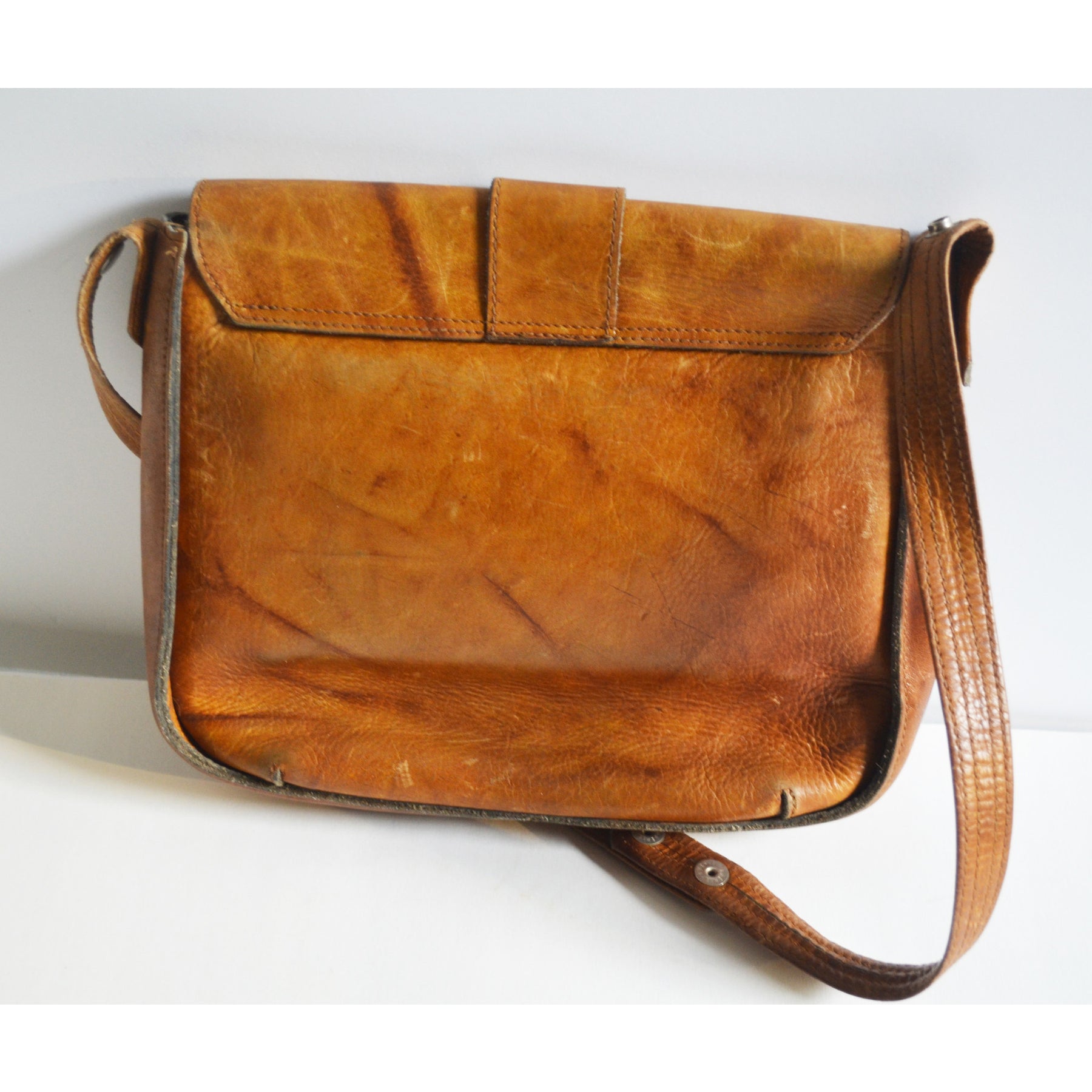 Vintage Brown Leather Hippy Shoulder Purse – Quirky Finds