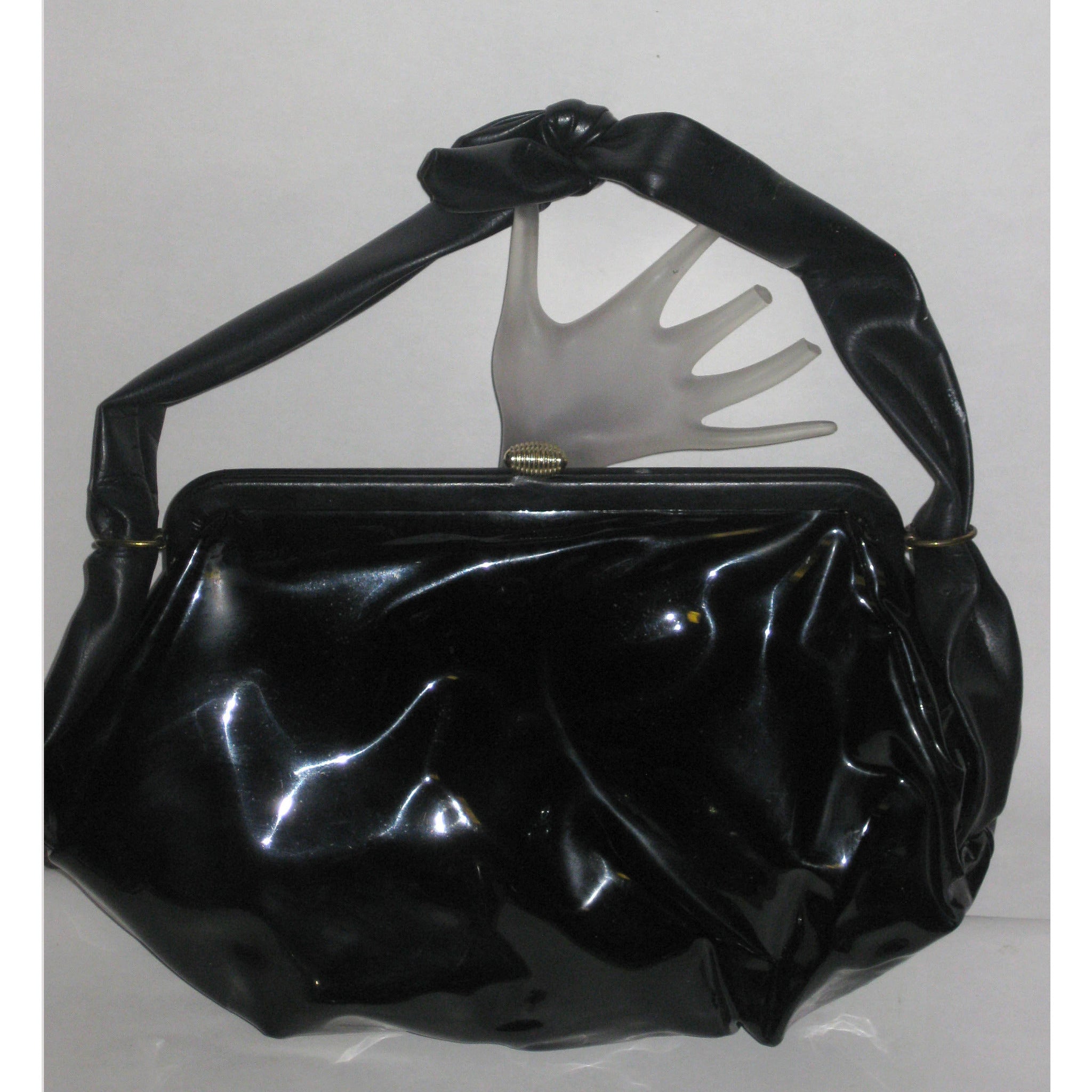 patent leather purse