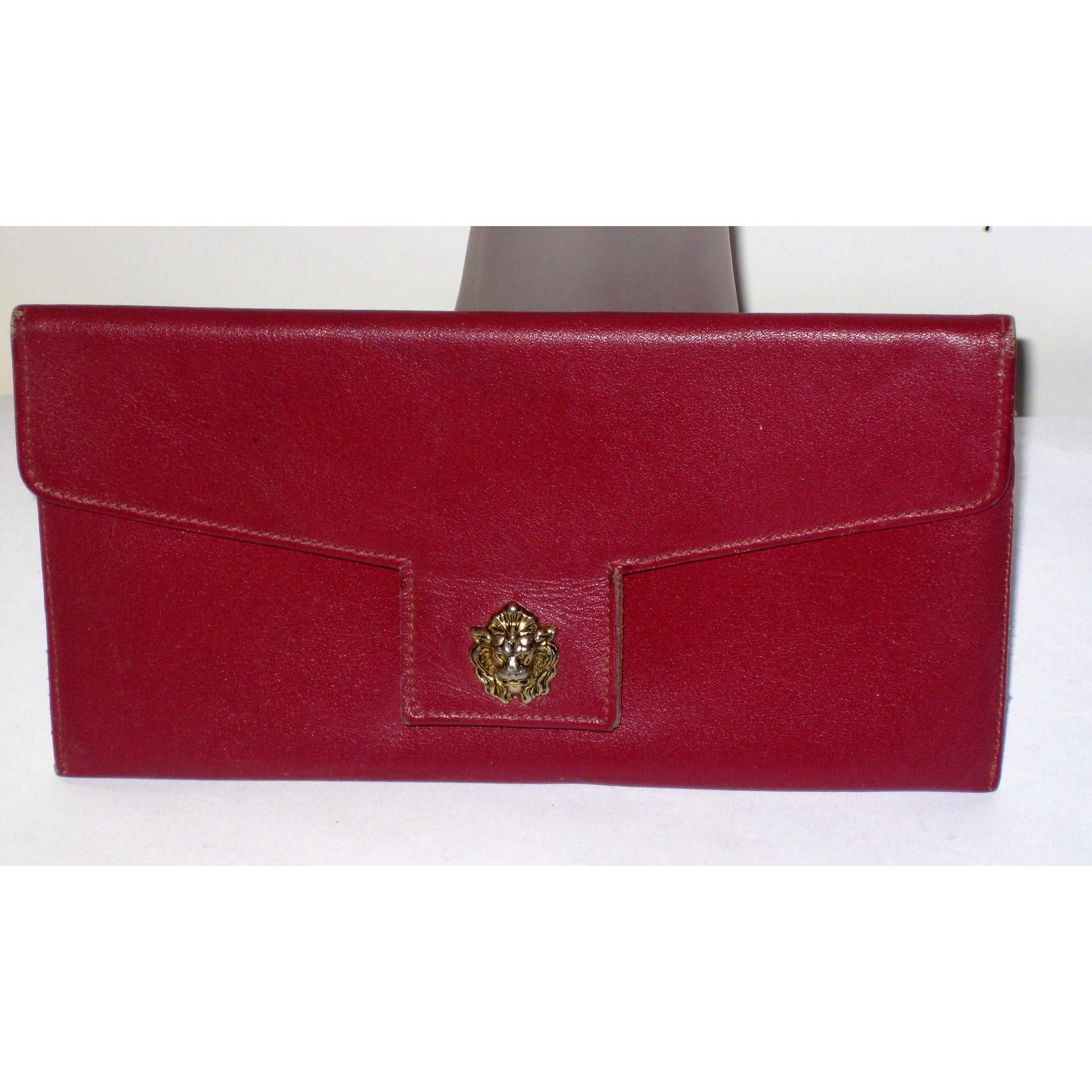 Vintage Red Leather Wallet By Bond Street Original | Quirky Finds