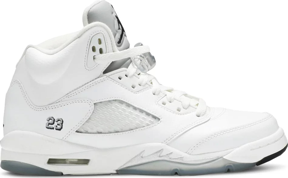 jordan white metallic 5