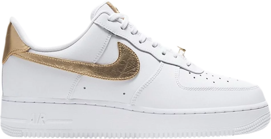 womens air force 1 gold trim