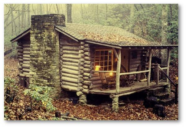 Simple log cabin