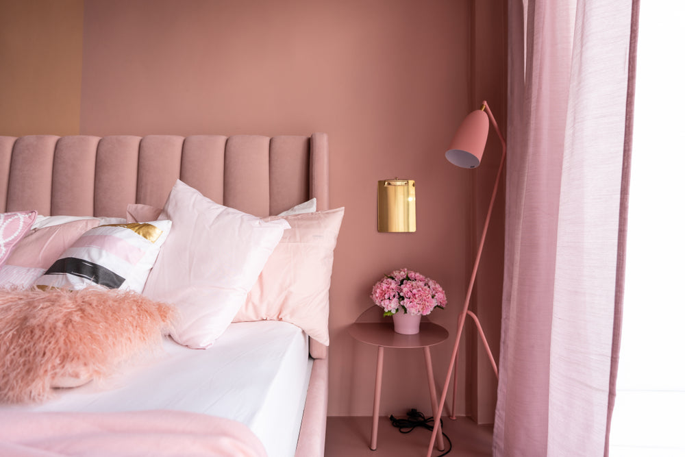 Dusty pink bedroom walls - COCO LAPINE DESIGN  Dusty pink bedroom, Pink  bedroom walls, Bedroom interior