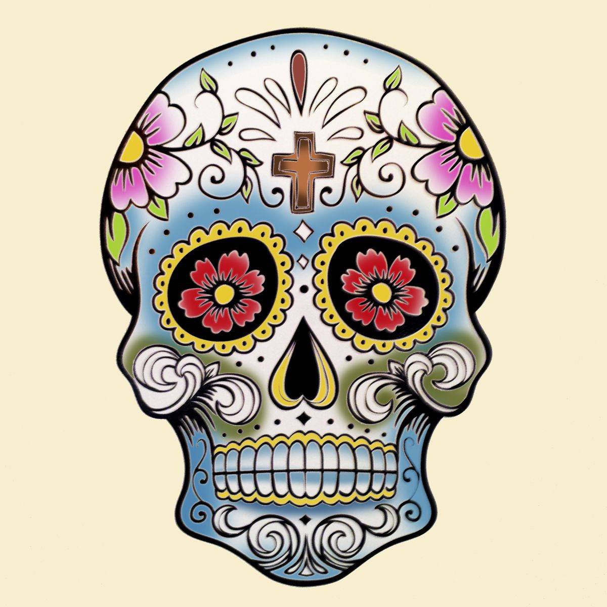 gypsy sugar skull drawing