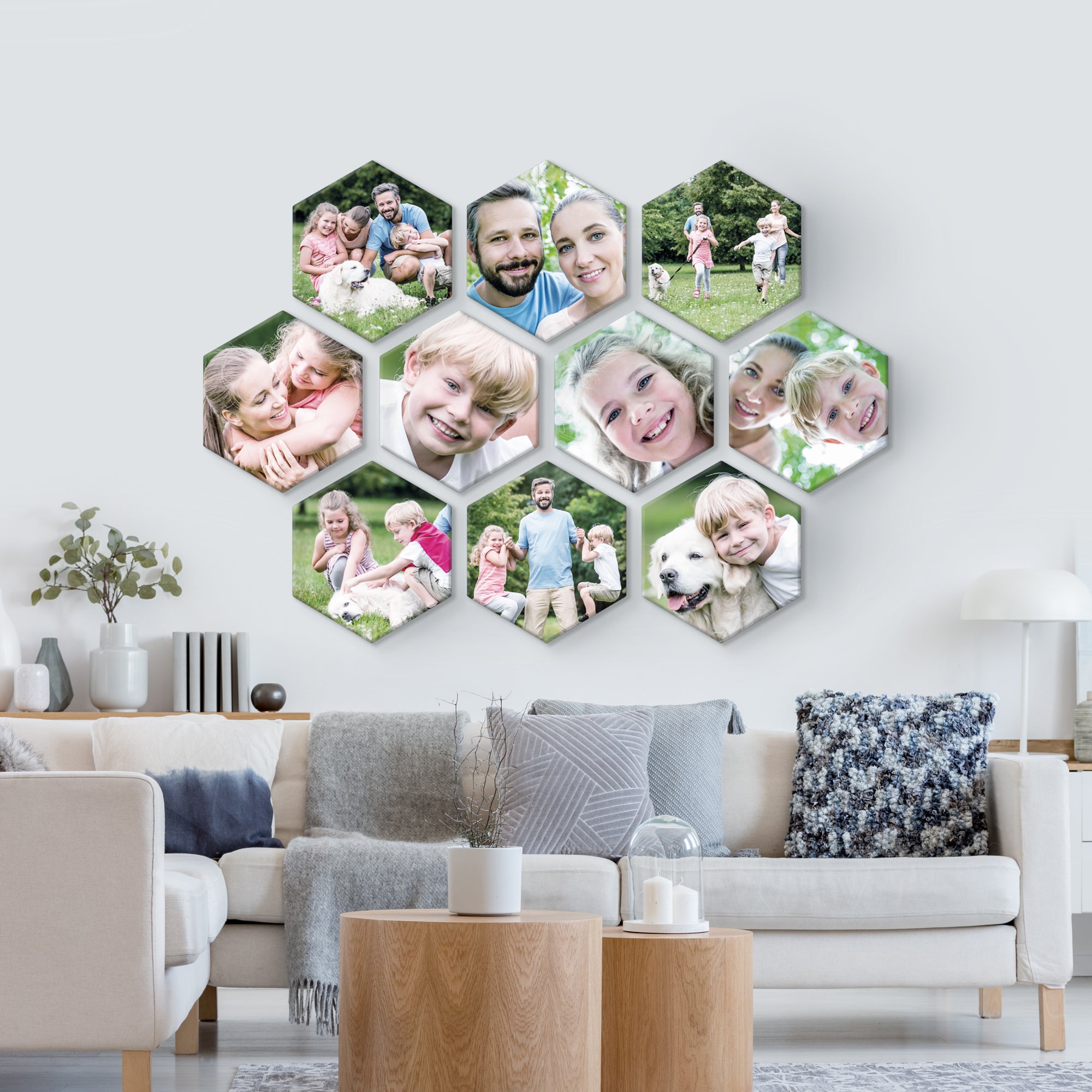 Custom Hexagon Canvas Photo Prints