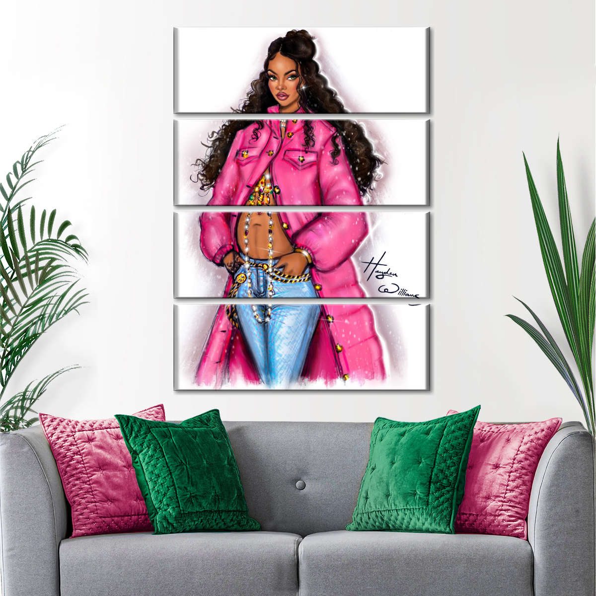 Rihanna Maternity Fashion Canvas Art Print, Hayden Williams