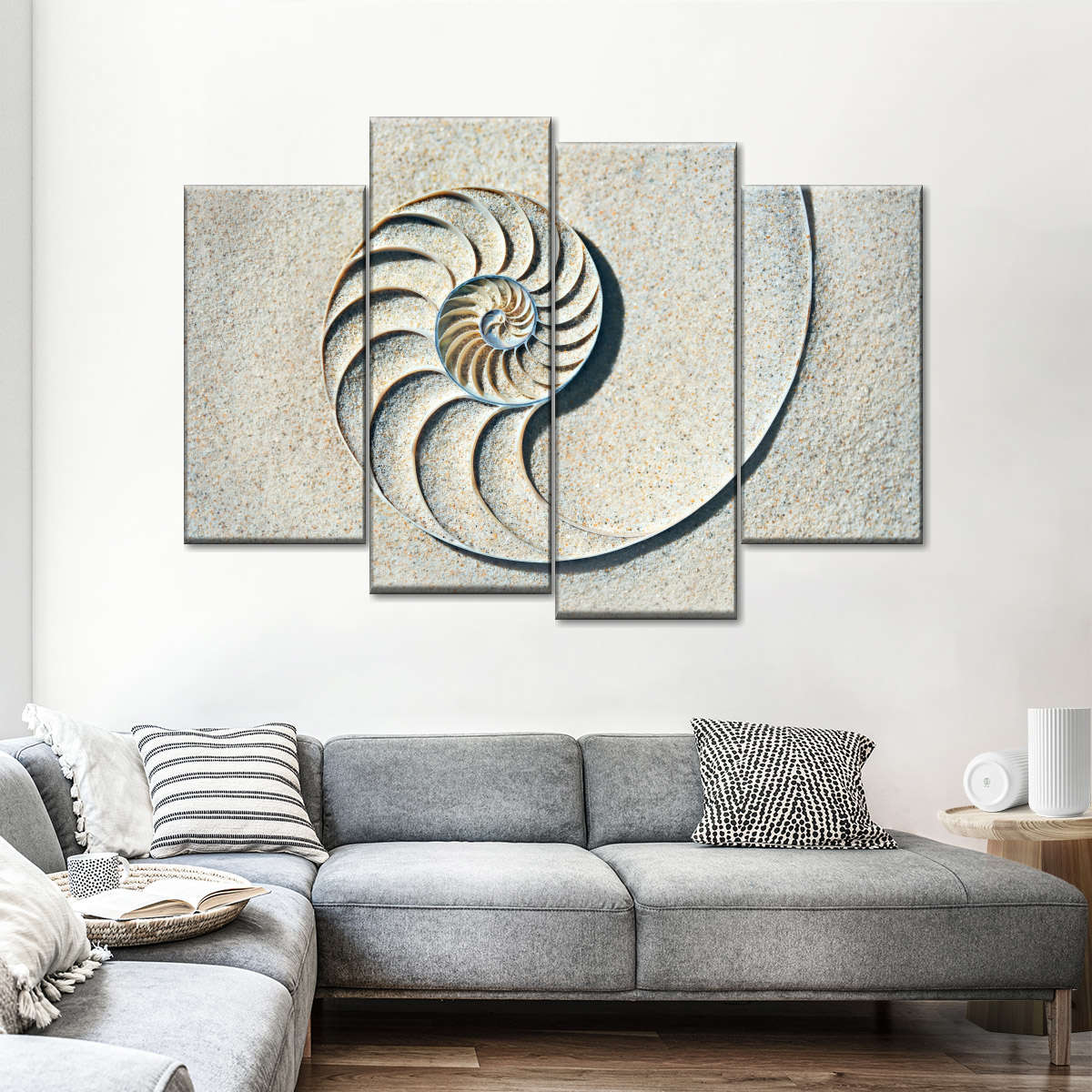 Sandy Nautilus Shell Wall Art: Canvas Prints, Art Prints & Framed Canvas