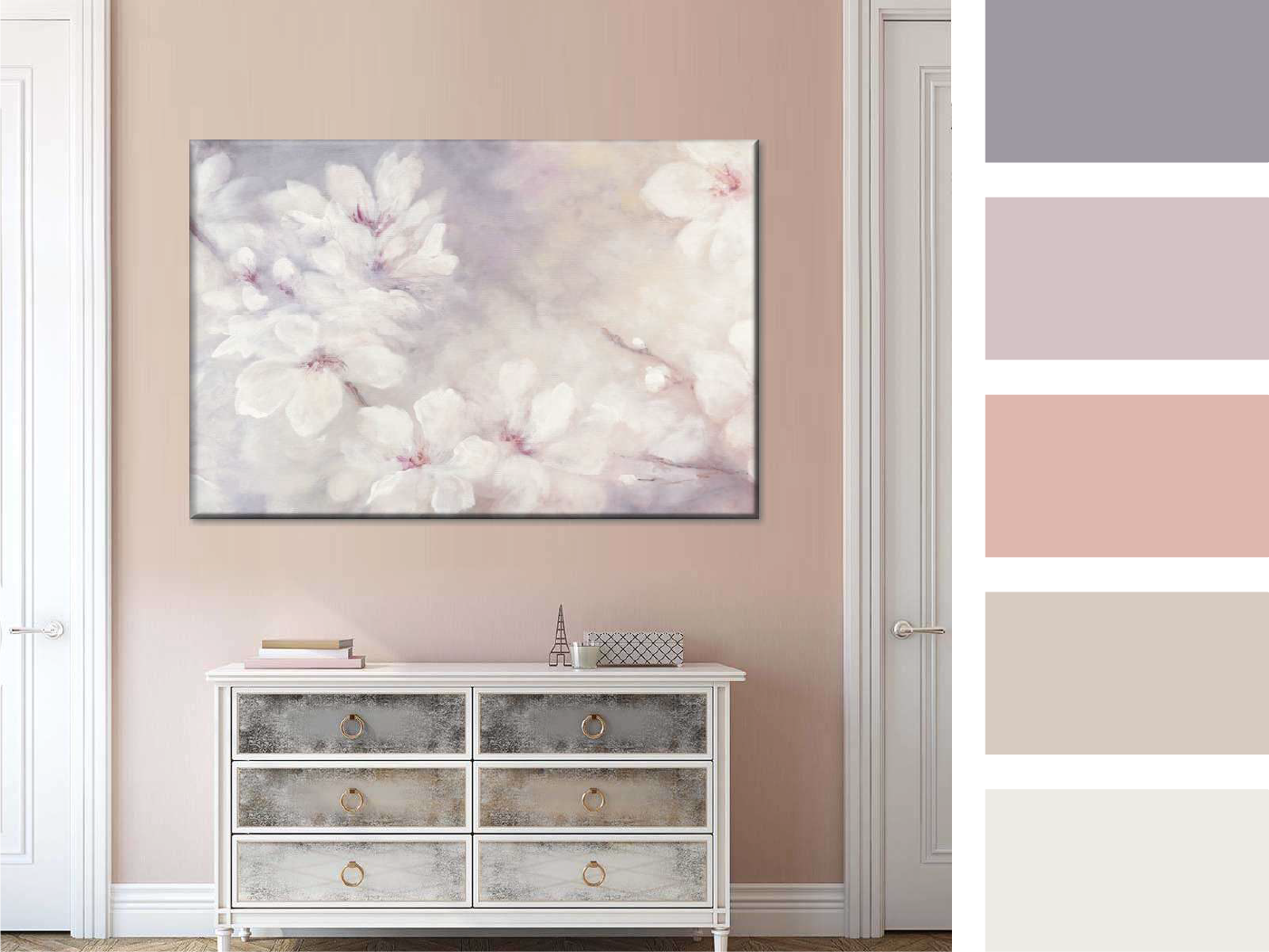 Shabby chic color palette