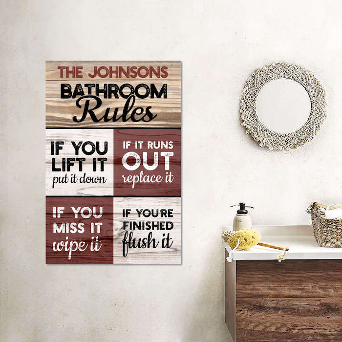 Custom Bathroom Wall Art