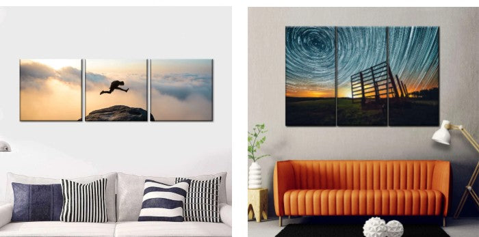 Star Trails Multi Panel Canvas Wall Art Lucas Moore