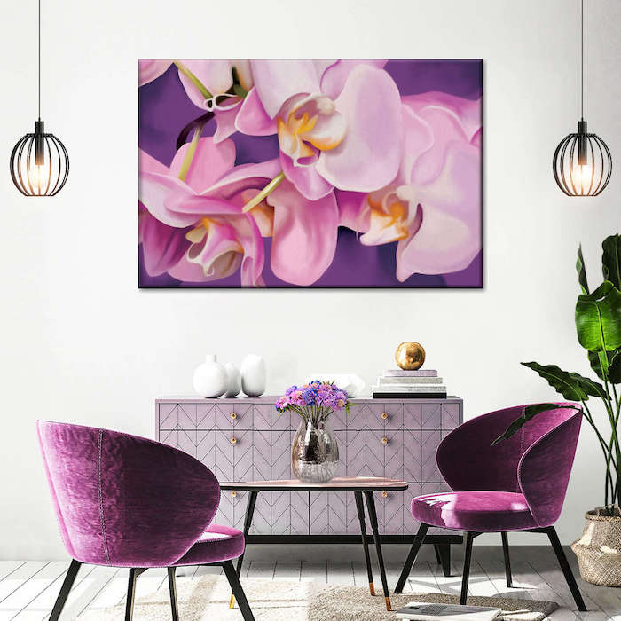 Purple wall art